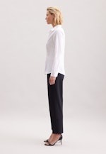 Hemdbluse mit Abnähern slim fit in Weiß |  Seidensticker Onlineshop