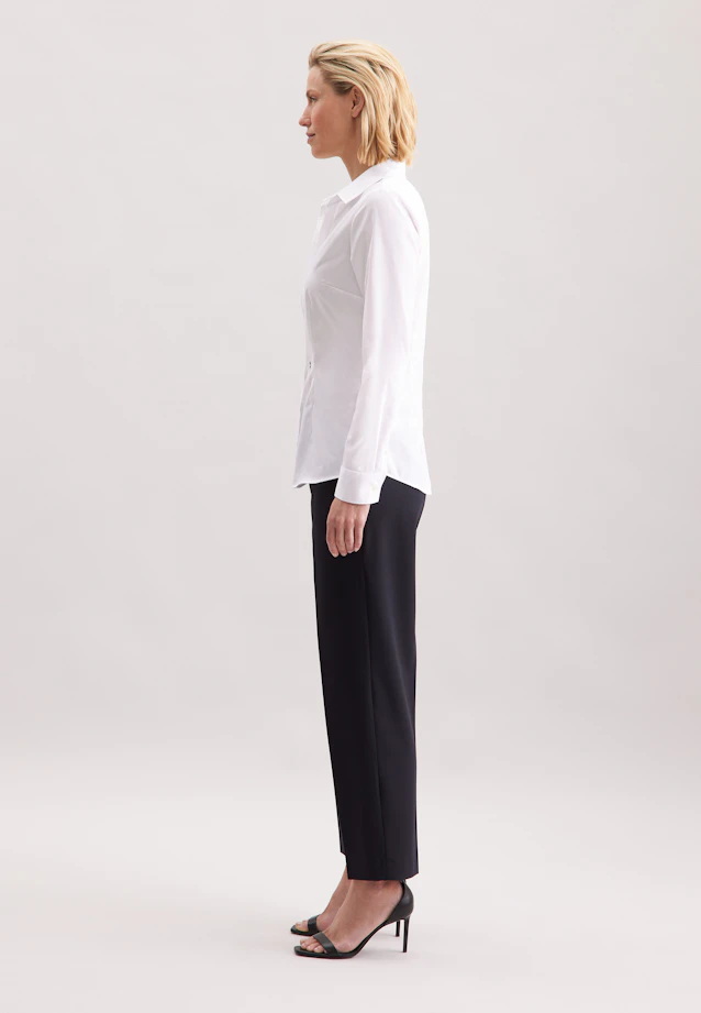 Slim Fit Shirt Blouse with Darts in White |  Seidensticker Onlineshop