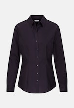 Hemdbluse mit Abnähern slim fit in Schwarz |  Seidensticker Onlineshop