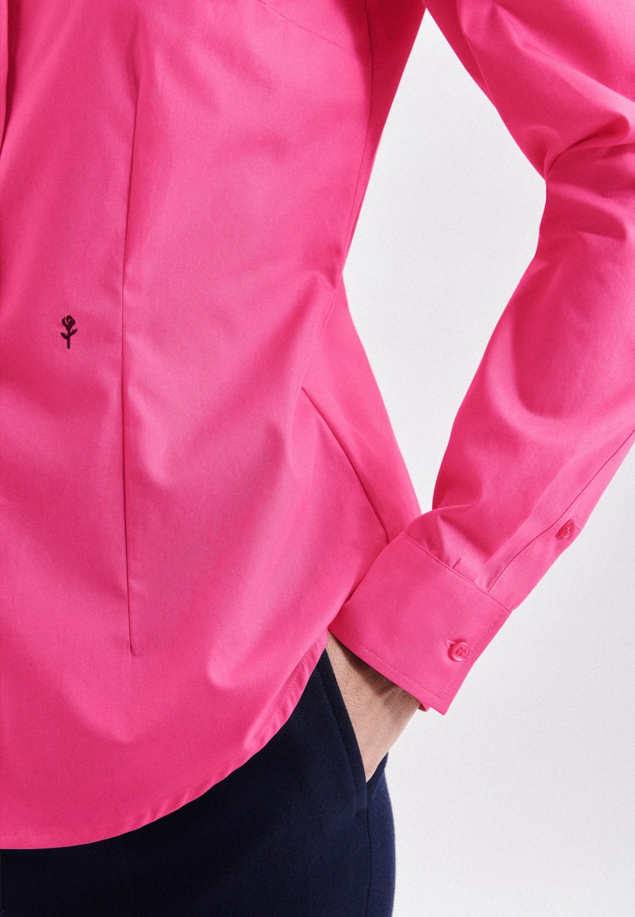 Bügelfreie Fil a fil Hemdbluse in Rosa/Pink |  Seidensticker Onlineshop