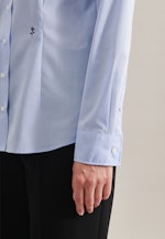 Non-iron Fil a fil Shirt Blouse in Light Blue |  Seidensticker Onlineshop