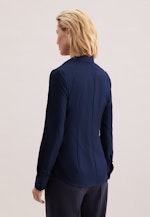 Hemdbluse mit Abnähern slim fit in Dunkelblau |  Seidensticker Onlineshop