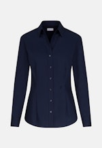 Hemdbluse mit Abnähern slim fit in Dunkelblau |  Seidensticker Onlineshop