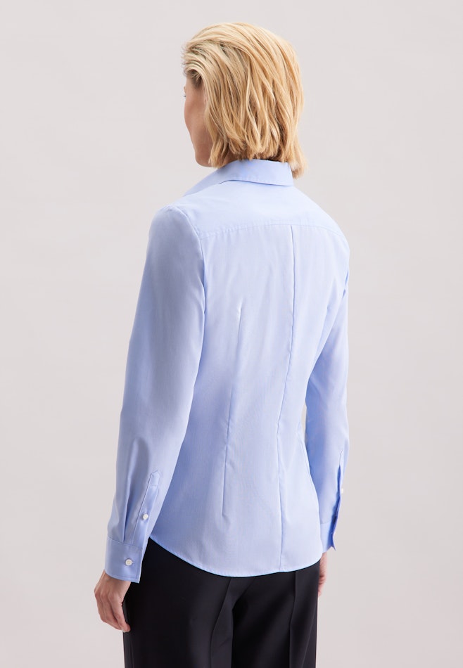 Hemdbluse mit Abnähern slim fit dans Bleu Clair | Boutique en ligne Seidensticker