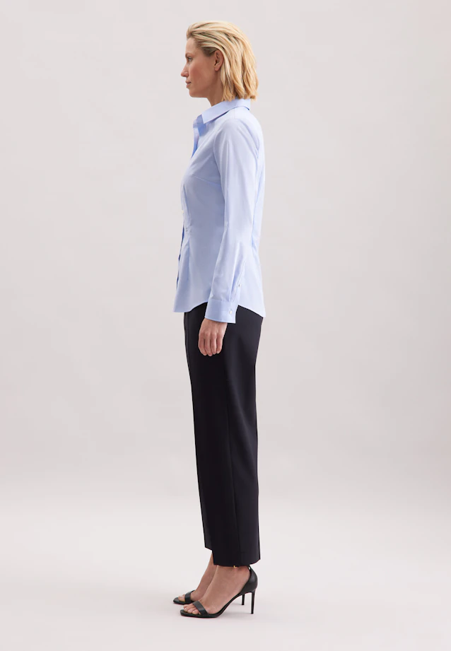 Chemise blouse slim avec pinces in Bleu Clair |  Seidensticker Onlineshop
