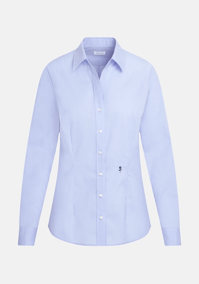 Hemdbluse mit Abnähern slim fit in Hellblau | Seidensticker Onlineshop