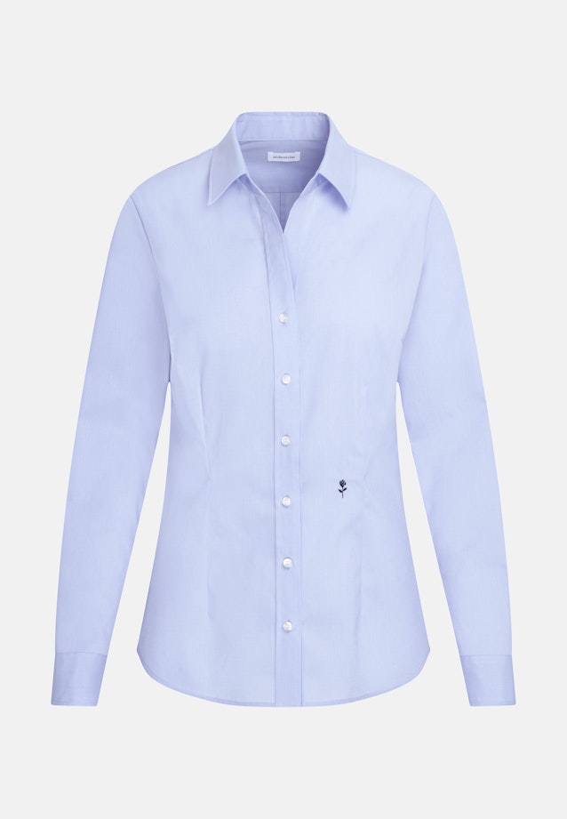 Hemdbluse mit Abnähern slim fit in Hellblau |  Seidensticker Onlineshop