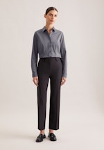 Hemdbluse mit Abnähern slim fit in Grau |  Seidensticker Onlineshop