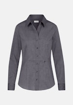 Hemdbluse mit Abnähern slim fit in Grau |  Seidensticker Onlineshop