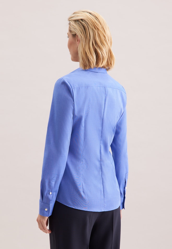Hemdbluse mit Abnähern slim fit dans Bleu Foncé | Boutique en ligne Seidensticker