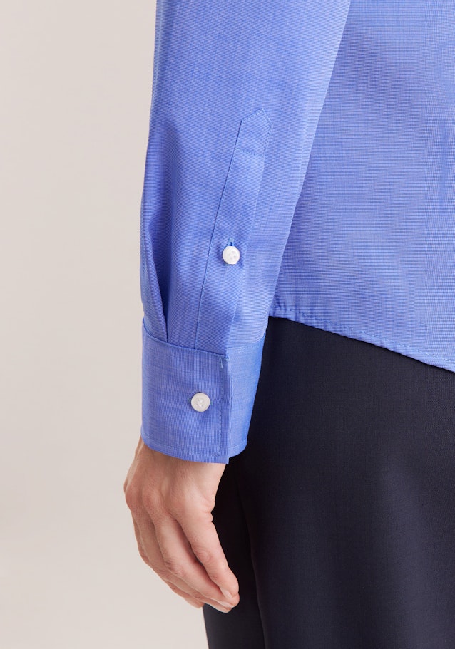 Hemdbluse mit Abnähern slim fit in Dunkelblau | Seidensticker Onlineshop
