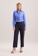 Hemdbluse mit Abnähern slim fit in Dunkelblau |  Seidensticker Onlineshop