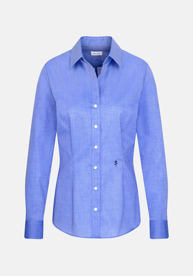 Hemdbluse mit Abnähern slim fit in Dunkelblau | Seidensticker Onlineshop