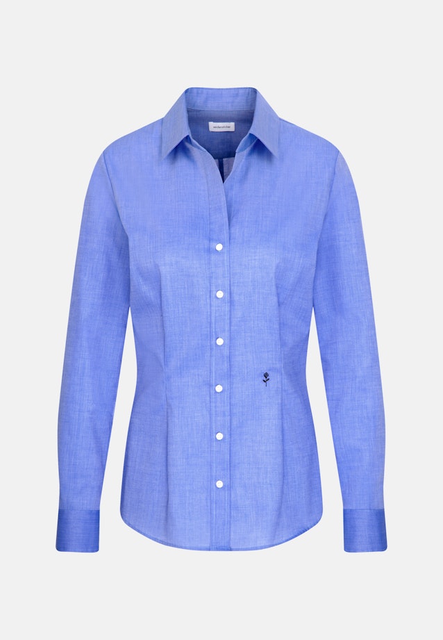 Hemdbluse mit Abnähern slim fit in Dunkelblau |  Seidensticker Onlineshop