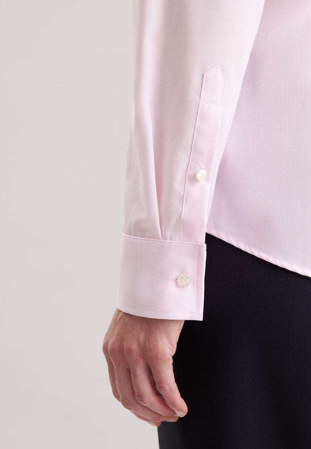 Hemdbluse mit Abnähern slim fit in Rose Fuchsia |  Seidensticker Onlineshop