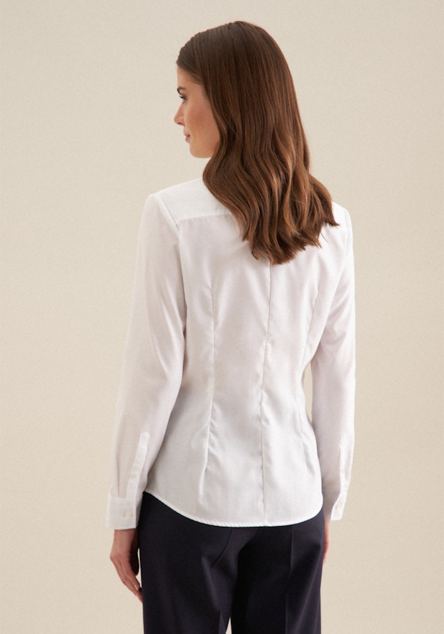 Non-iron Fil a fil Shirt Blouse in White | Seidensticker Onlineshop