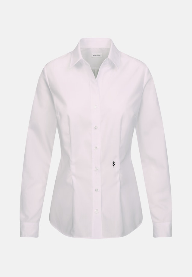 Non-iron Fil a fil Shirtblouse in Wit |  Seidensticker Onlineshop