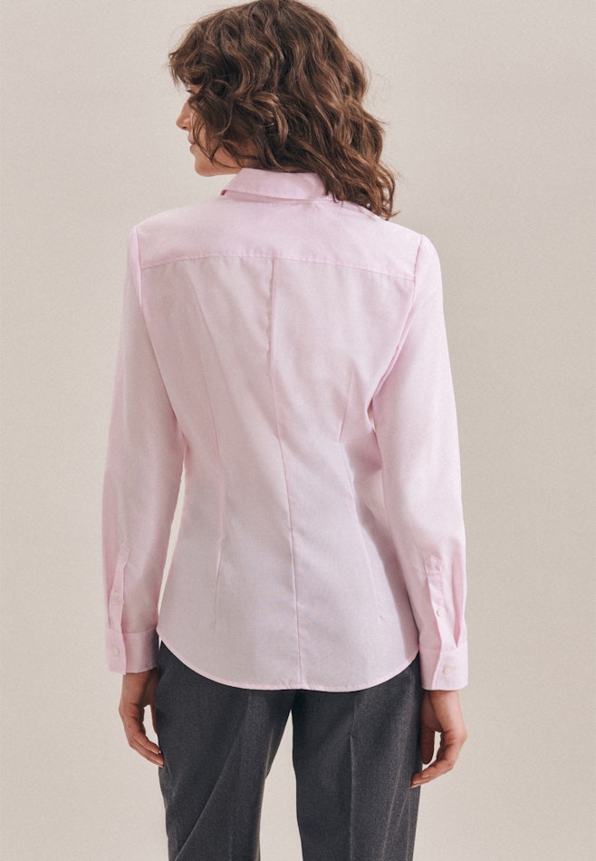 Non-iron Fil a fil Shirt Blouse in Pink | Seidensticker online shop