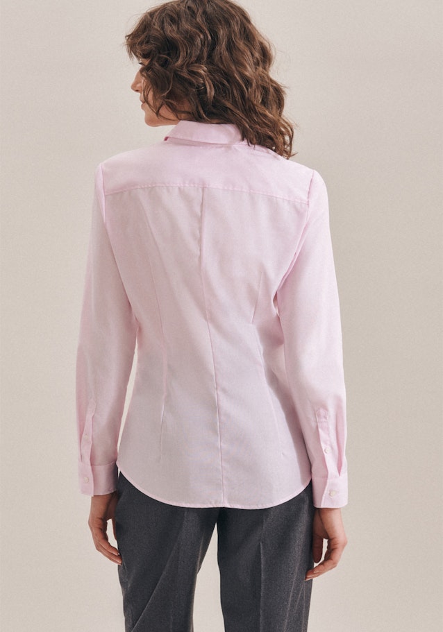 Non-iron Fil a fil Shirtblouse in Roze/Pink |  Seidensticker Onlineshop
