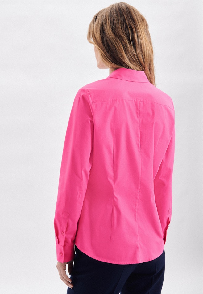 Non-iron Fil a fil Shirt Blouse in Pink | Seidensticker online shop
