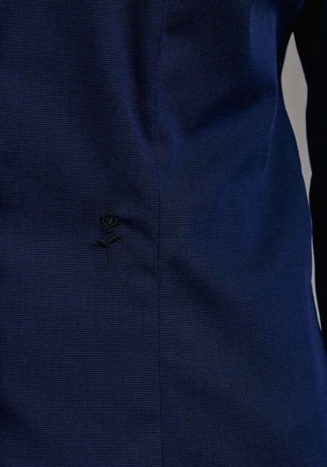 Hemdbluse mit Abnähern slim fit in Dunkelblau | Seidensticker Onlineshop
