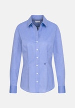 Non-iron Fil a fil Shirt Blouse in Medium Blue |  Seidensticker Onlineshop