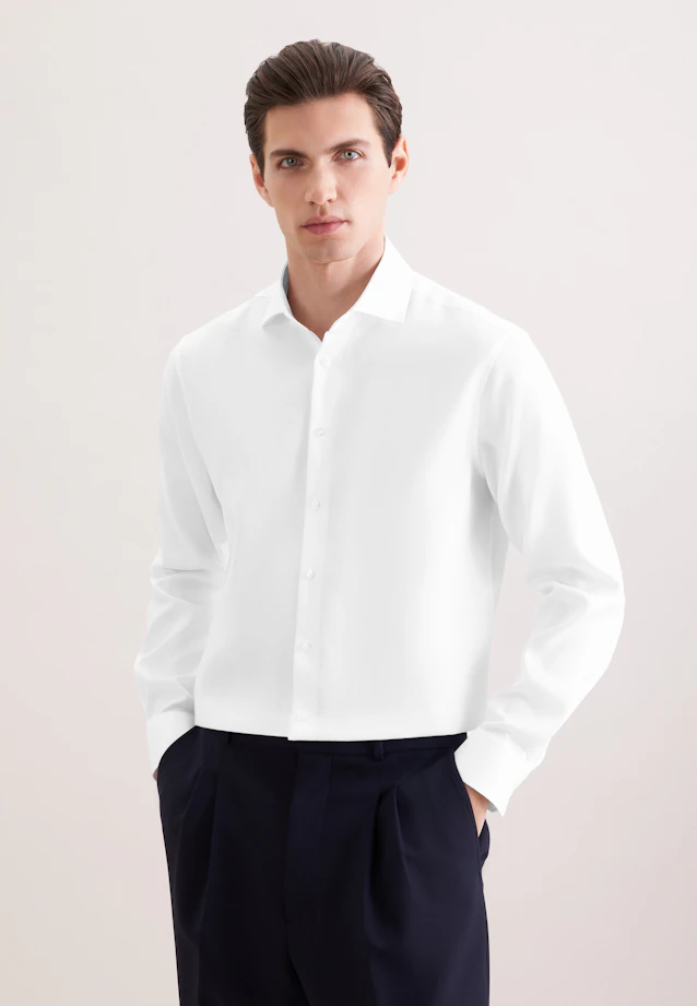Shaped Chemise d'affaires Uni in Blanc |  Seidensticker Onlineshop