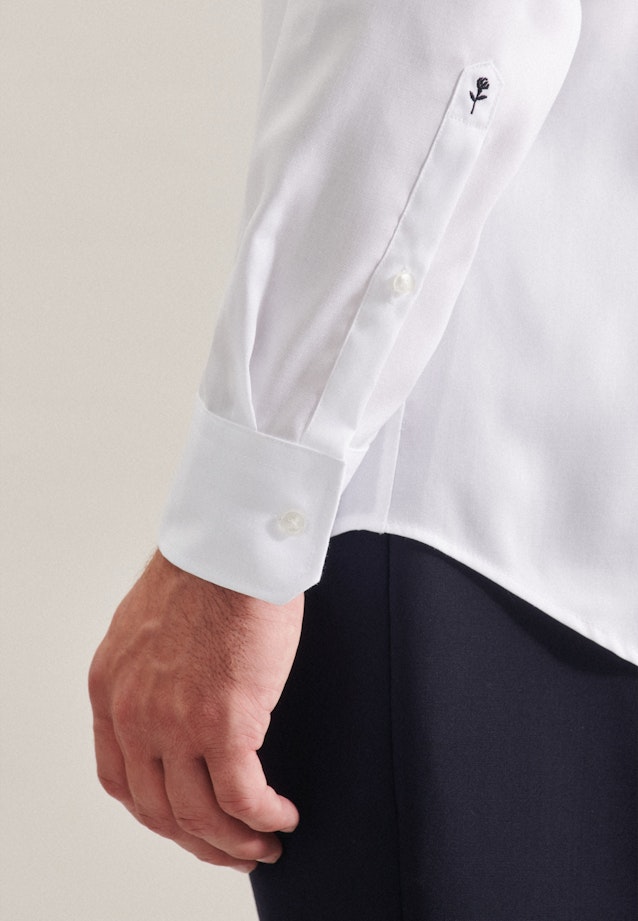 Shaped Business Hemd Uni in Weiß |  Seidensticker Onlineshop