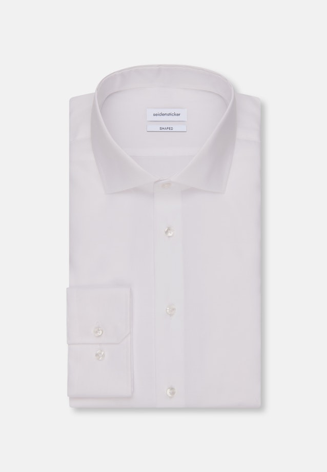 Shaped Business Hemd Uni in Weiß |  Seidensticker Onlineshop