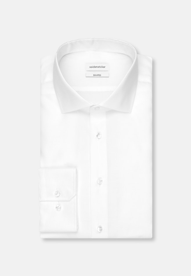 Shaped Business Hemd Uni in Weiß | Seidensticker Onlineshop