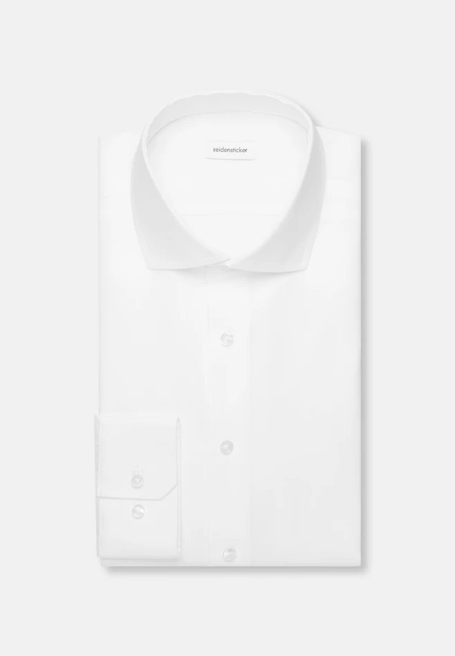 Shaped Chemise d'affaires Uni dans Blanc | Boutique en ligne Seidensticker