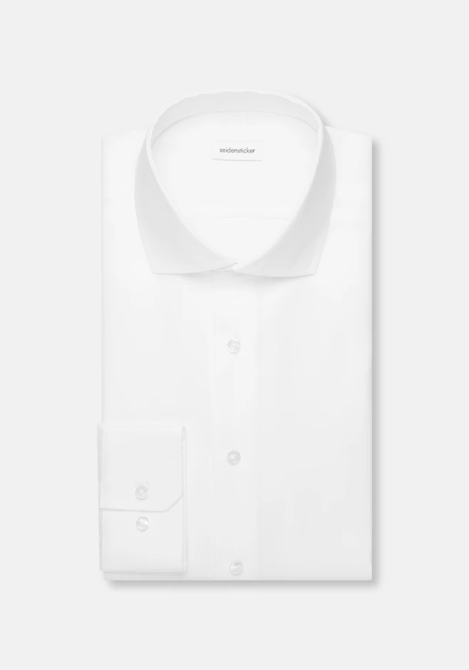 Shaped Chemise d'affaires Uni dans Blanc | Boutique en ligne Seidensticker