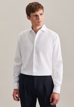 Chemise oxford Shaped Col Kent sans repassage in Blanc |  Seidensticker Onlineshop