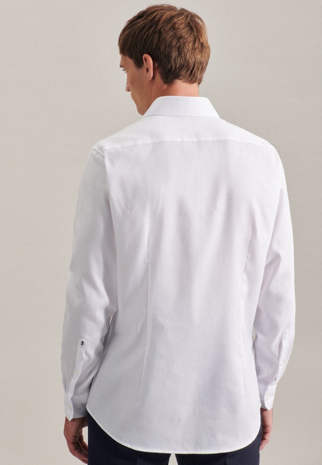 Non-iron Oxfordhemd in Shaped with Kentkraag in Wit | Seidensticker Onlineshop