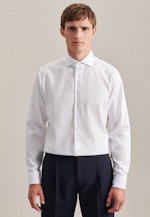 Chemise oxford Shaped Col Kent sans repassage in Blanc |  Seidensticker Onlineshop