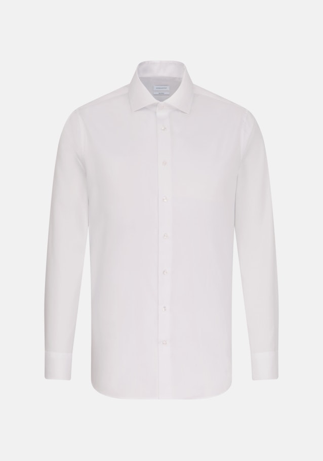 Non-iron Oxfordhemd in Shaped with Kentkraag in Wit |  Seidensticker Onlineshop