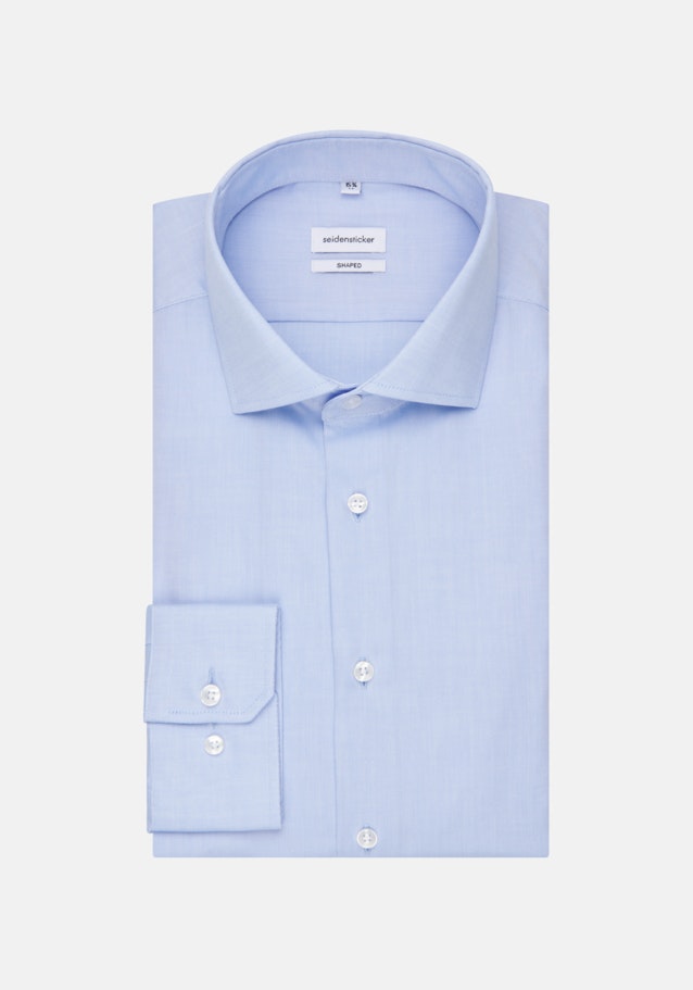 Bügelfreies Oxfordhemd in Shaped mit Kentkragen in Hellblau | Seidensticker Onlineshop