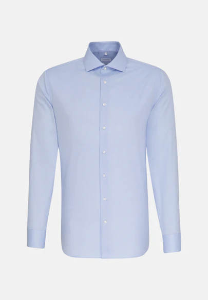 Shaped Chemise d'affaires Uni in Bleu Clair |  Seidensticker Onlineshop