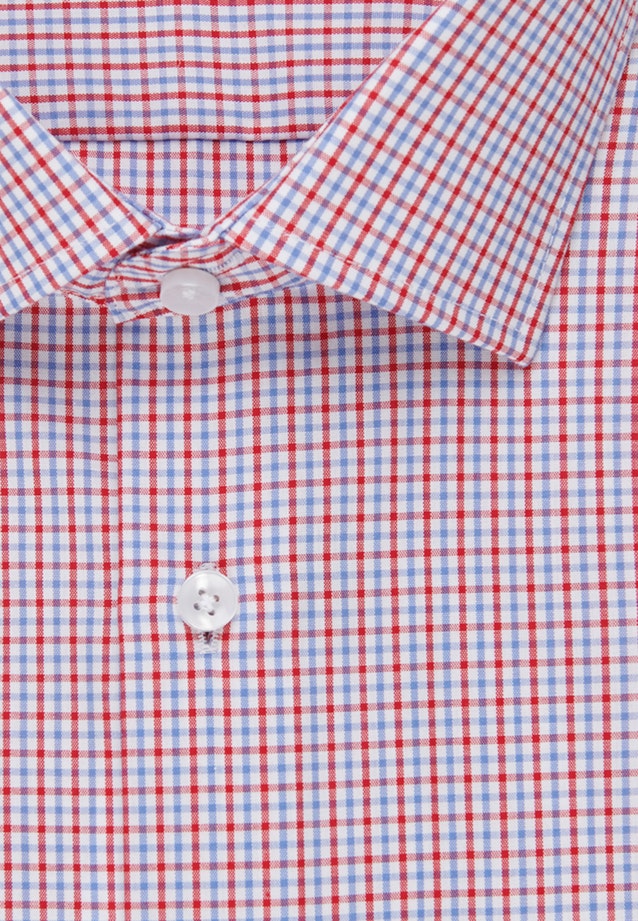 Bügelfreies Popeline Kurzarm Business Hemd in Comfort mit Kentkragen in Rot |  Seidensticker Onlineshop