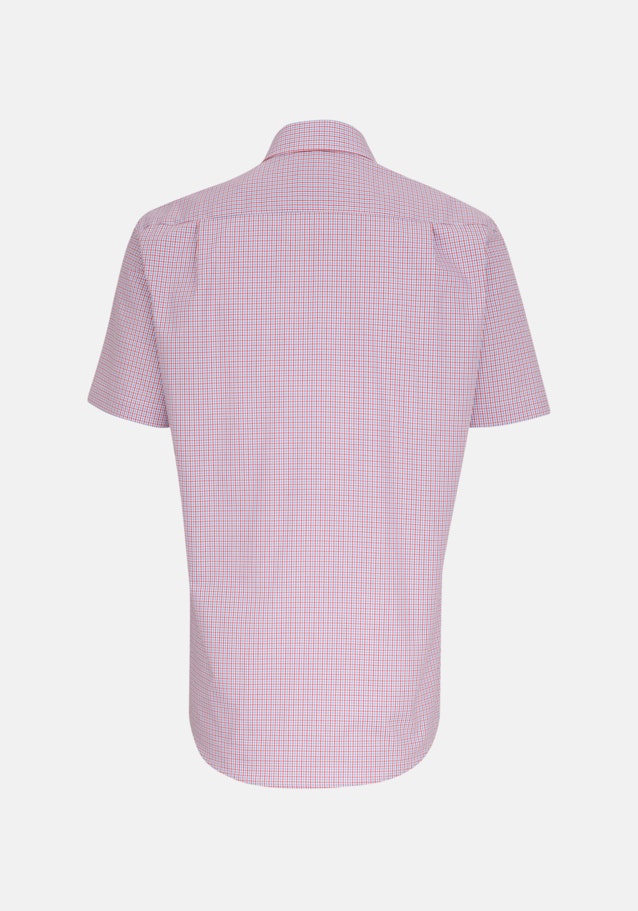 Non-iron Popeline Korte mouwen Business overhemd in Comfort with Kentkraag in Rood |  Seidensticker Onlineshop