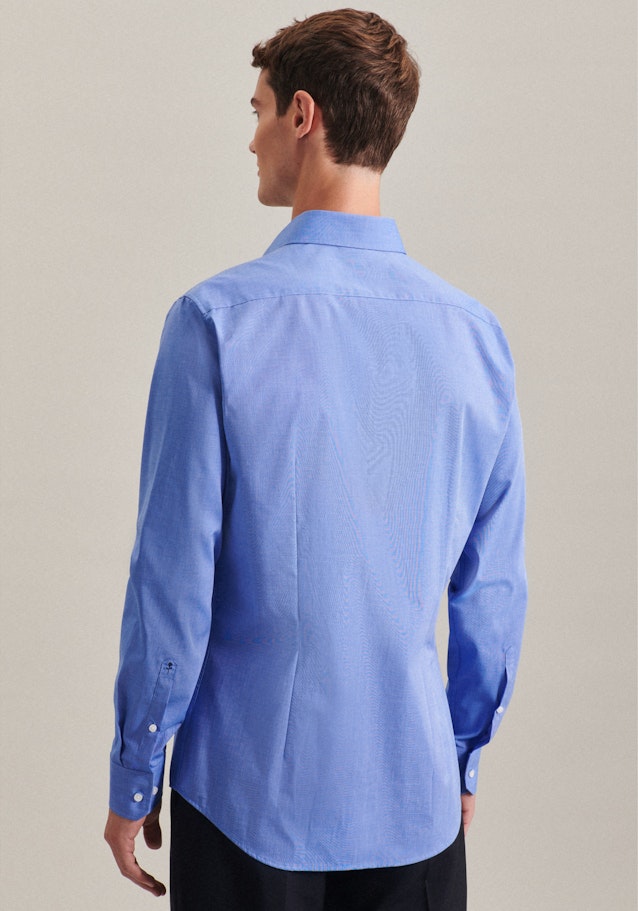 Slim Chemise d'affaires Uni in Bleu Moyen | Seidensticker Onlineshop