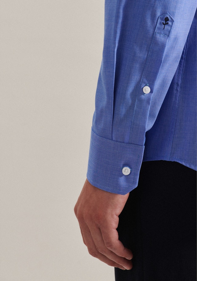 Slim Chemise d'affaires Uni in Bleu Moyen | Seidensticker Onlineshop