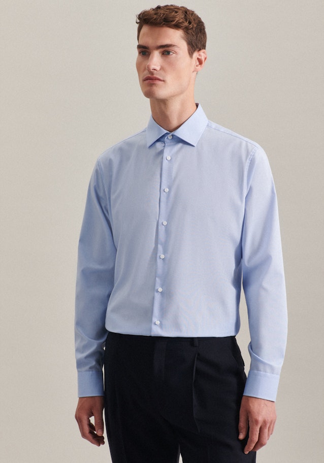 Slim Chemise d'affaires Uni in Bleu Clair | Seidensticker Onlineshop