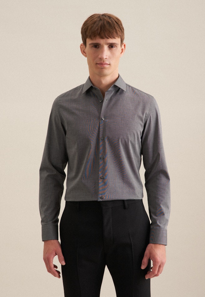 Slim Business Hemd Uni in Grau | Seidensticker Onlineshop