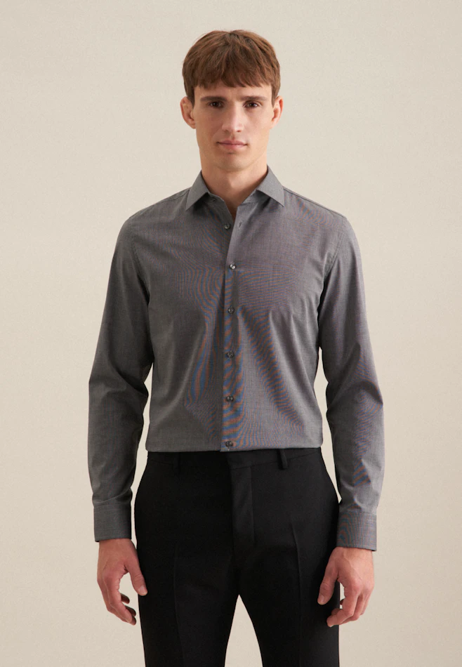 Slim Business shirt Uni in Grey | Seidensticker online shop