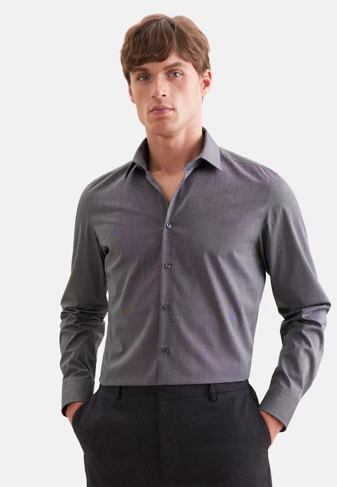 Slim Business shirt Uni in Grey | Seidensticker online shop