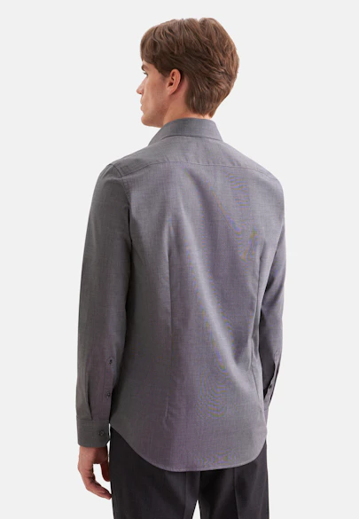 Slim Business shirt Uni in Grey |  Seidensticker Onlineshop