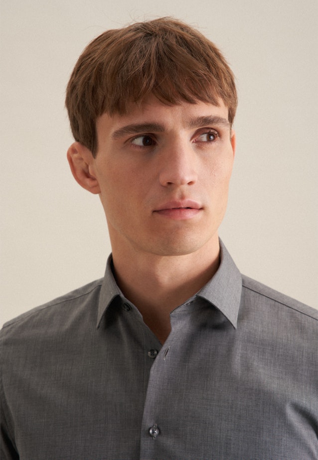 Slim Business Hemd Uni in Schwarz |  Seidensticker Onlineshop