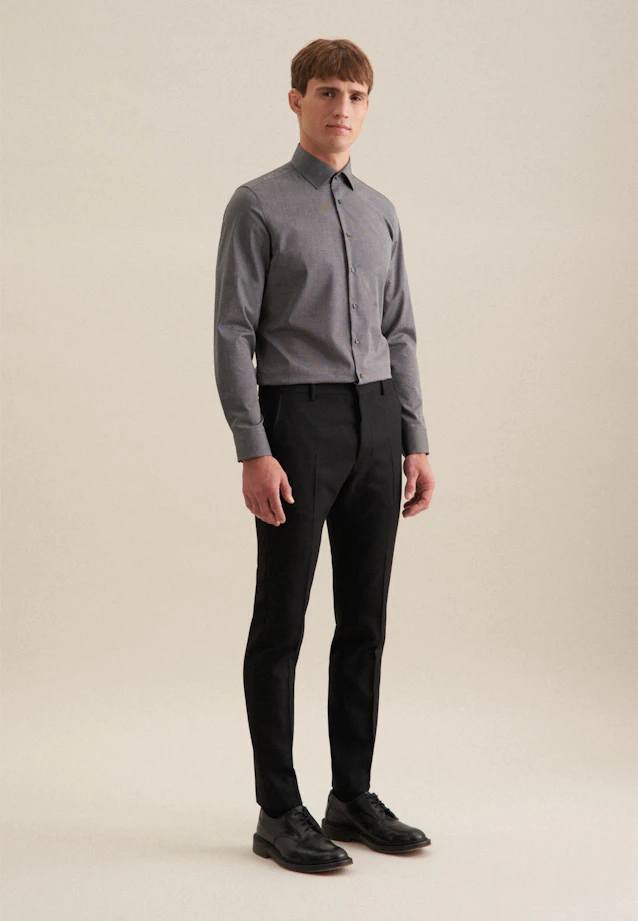 Slim Business shirt Uni in Grey |  Seidensticker Onlineshop