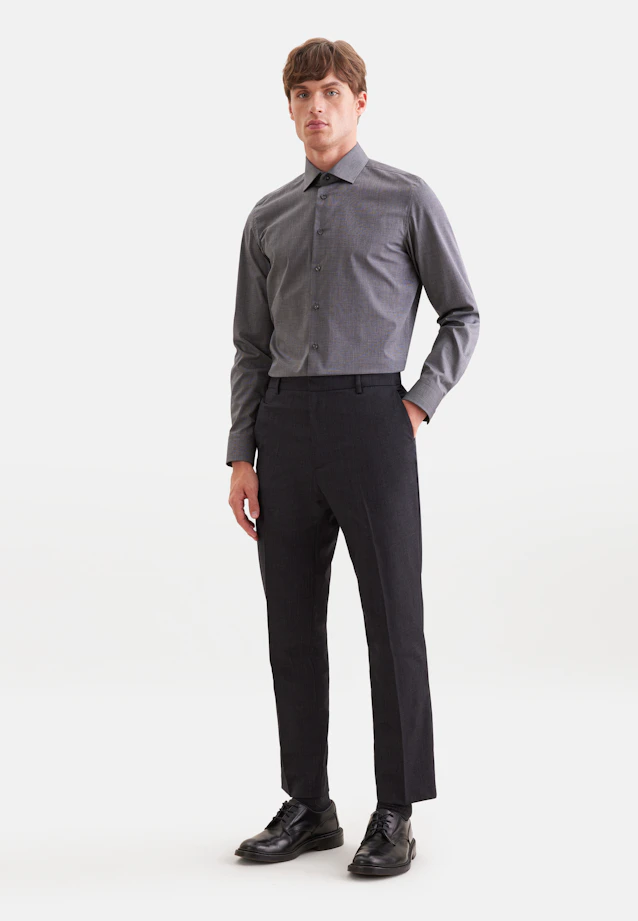 Slim Business shirt Uni in Grey |  Seidensticker Onlineshop